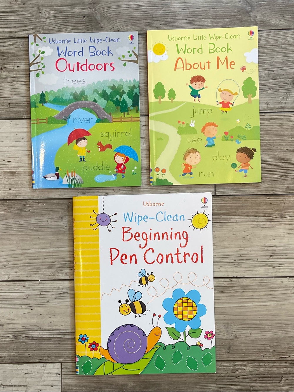 Usborne | Wipe-Clean Beginning Pen Control Books | Bundle: Set of 3